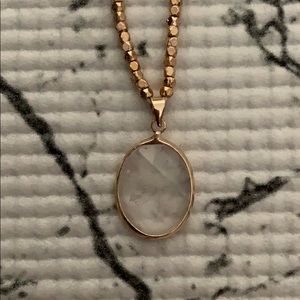 🏵NWT Charming Charlie Clear Pendant Necklace